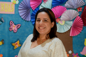 Foto: Dalila Rosiane Haber, diretora da escola - Maria Eduarda Silveira, estudante - Foto: Eliseu Dias / Ascom Seduc
